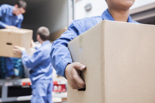 House removals team preparing a local move in Ruislip