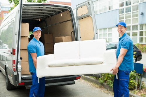 A home moving team assisting a residential move in Ruislip