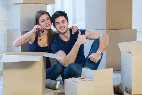 Commercial moving team planning an office relocation in Ruislip