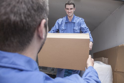 Man with van service loading belongings for a move in Ruislip