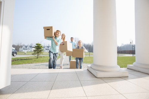 Removal team preparing a home move in Ruislip