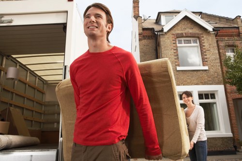 Local removal van handling household items in Ruislip