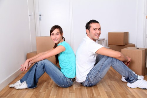Furniture moving and careful unloading at a Ruislip property