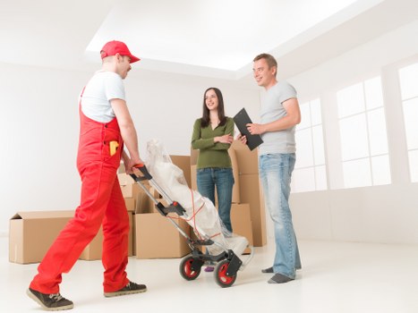 Unpacking boxes and setting up a new home in Ruislip