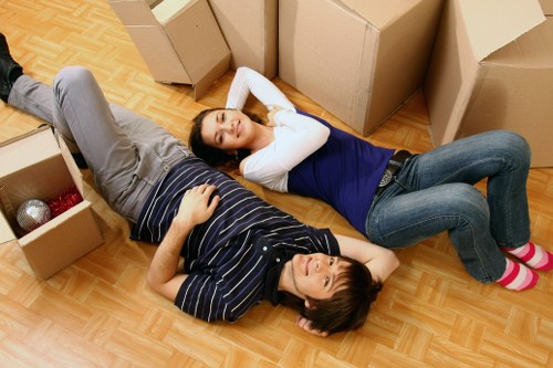 Preparing boxes and furniture for removal truck hire in Ruislip