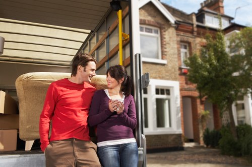 Residential moving truck service near Ruislip streets